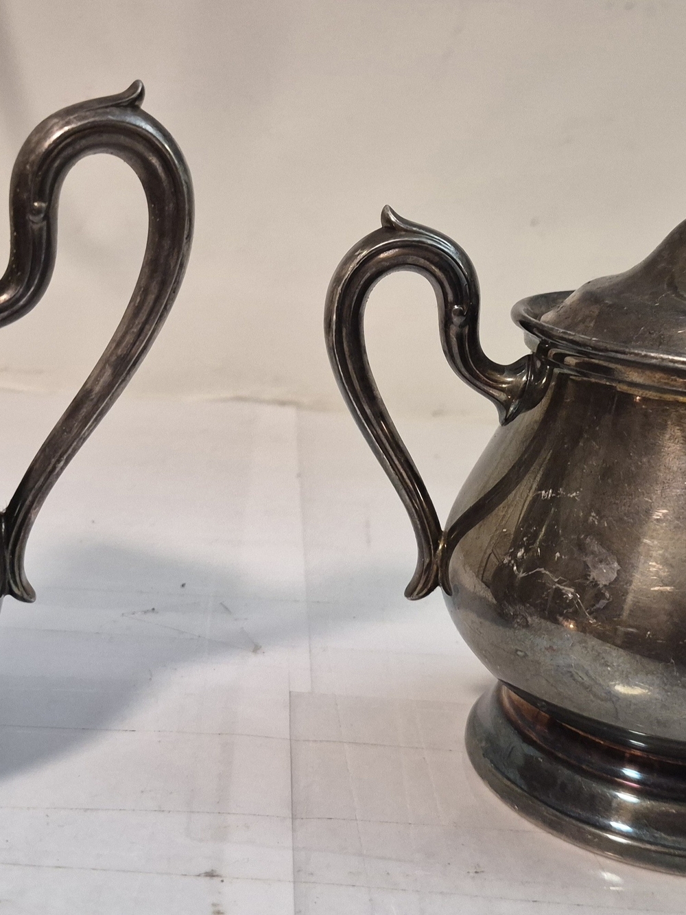 Vintage Reed & Barton Silver-Plated Creamer and Sugar Bowl Set 1802 and 1803
